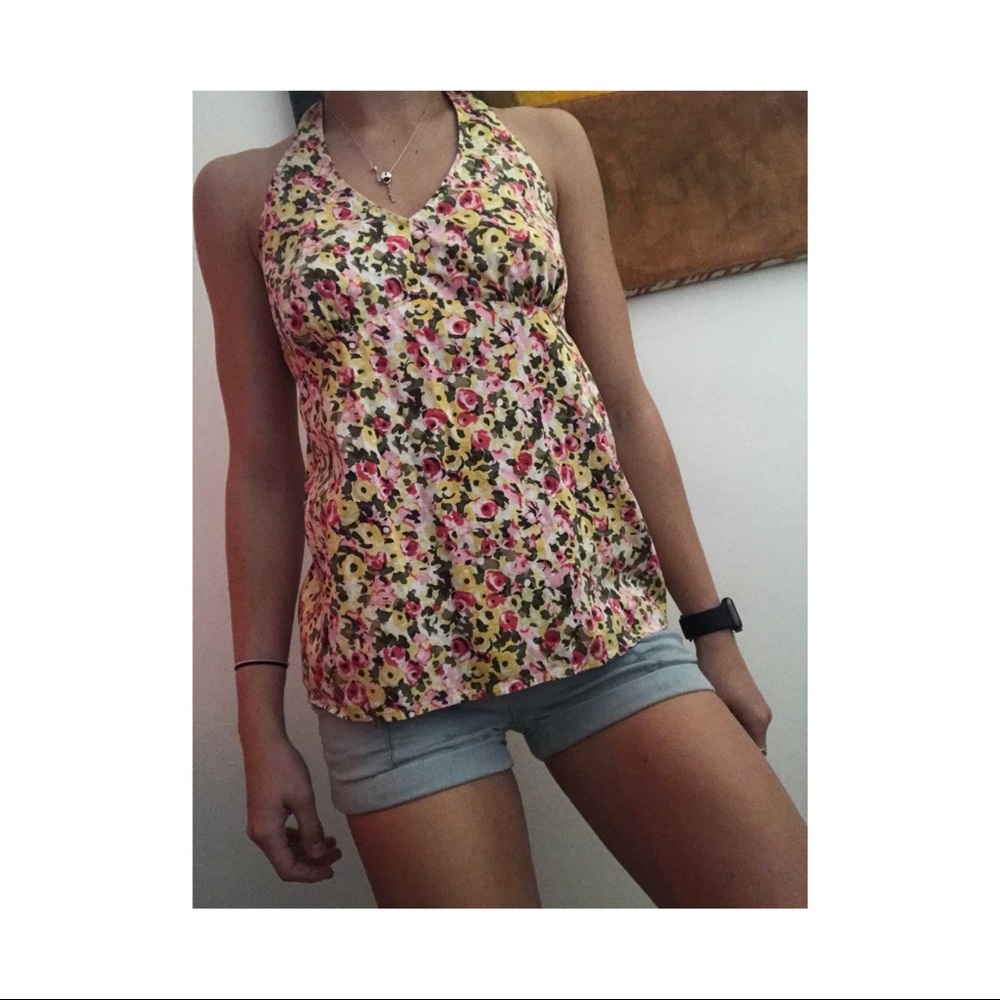 Floral patterned halter top